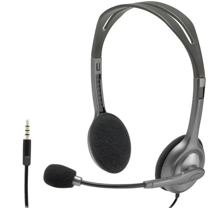 Logitech H111 Stereo Headset - Single Jack - Tashqila Logitech H111 Stereo Headset - Single Jack - Tashqila